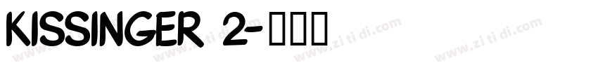 Kissinger 2字体转换